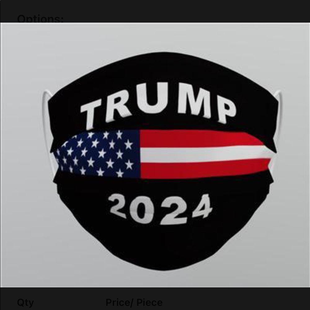Trump Face Mask Set of 4